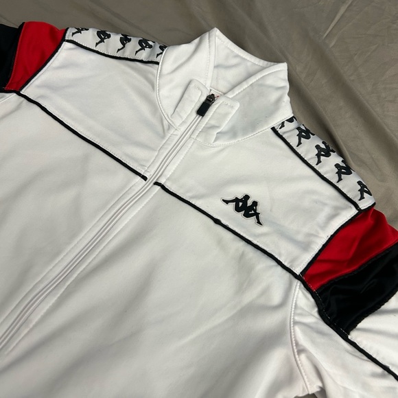 Kappa Jacket White & Red VINTAGE MEDIUM - Picture 7 of 7